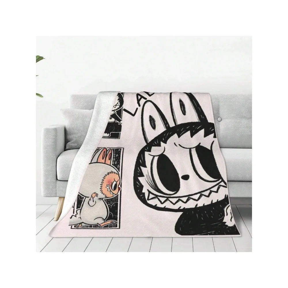 Labubu Flannel Blanket – Ultra-Soft & Cute Throw