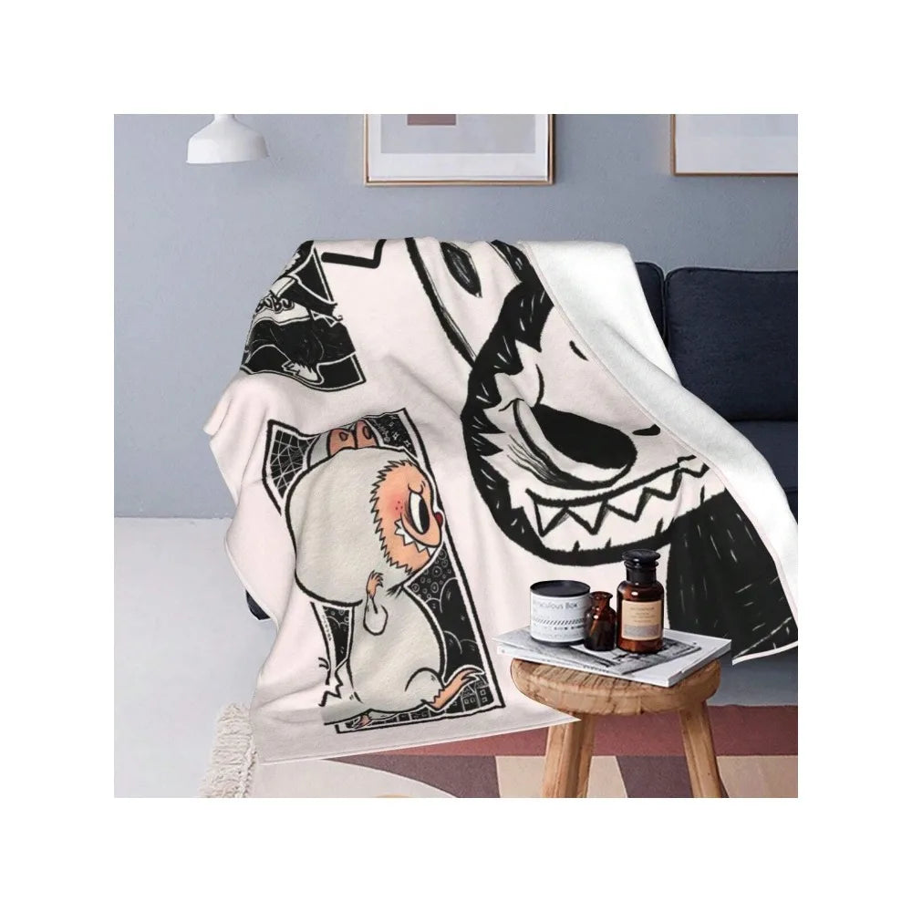 Labubu Flannel Blanket – Ultra-Soft & Cute Throw