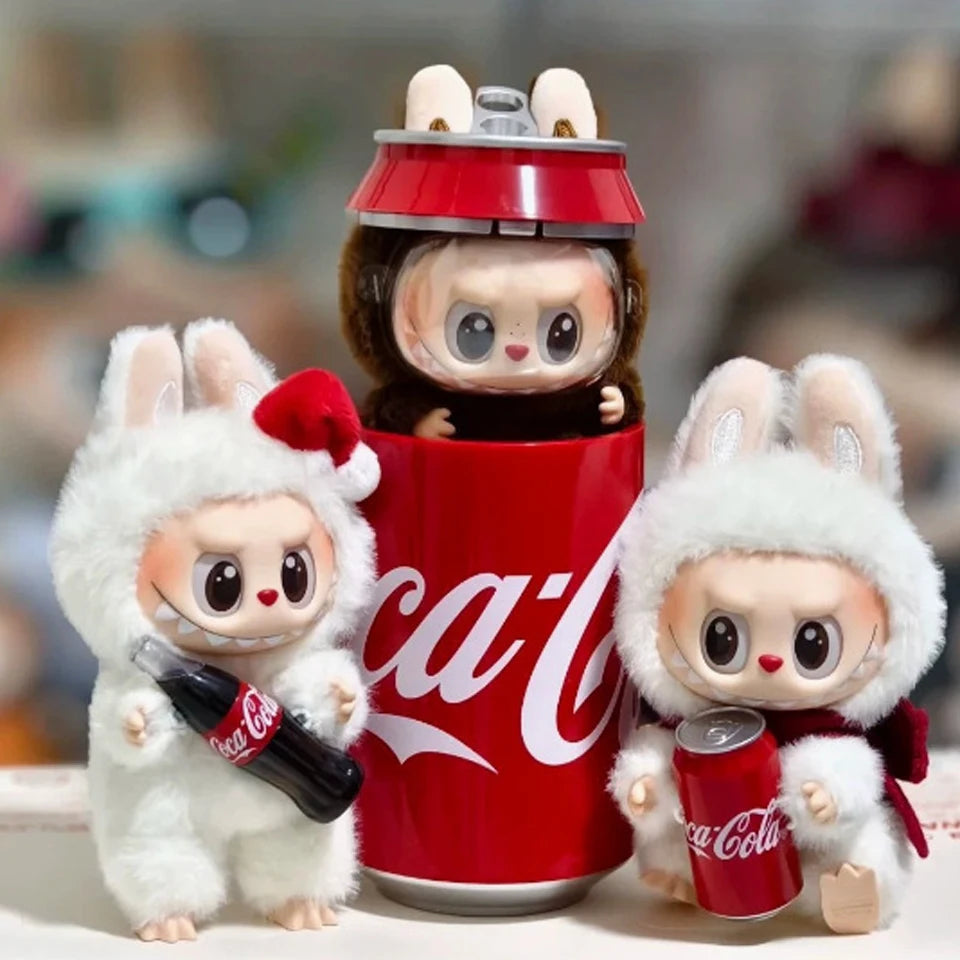 Labubu The Monsters x Coca-Cola Doll Keychain Figure