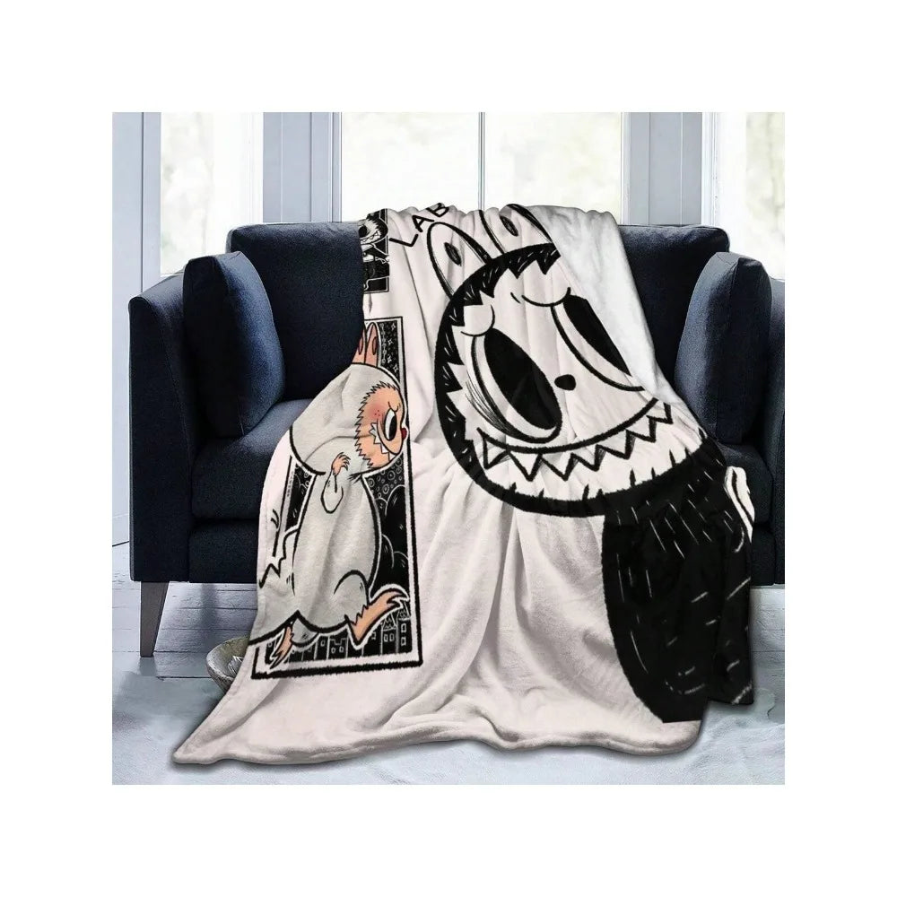 Labubu Flannel Blanket – Ultra-Soft & Cute Throw