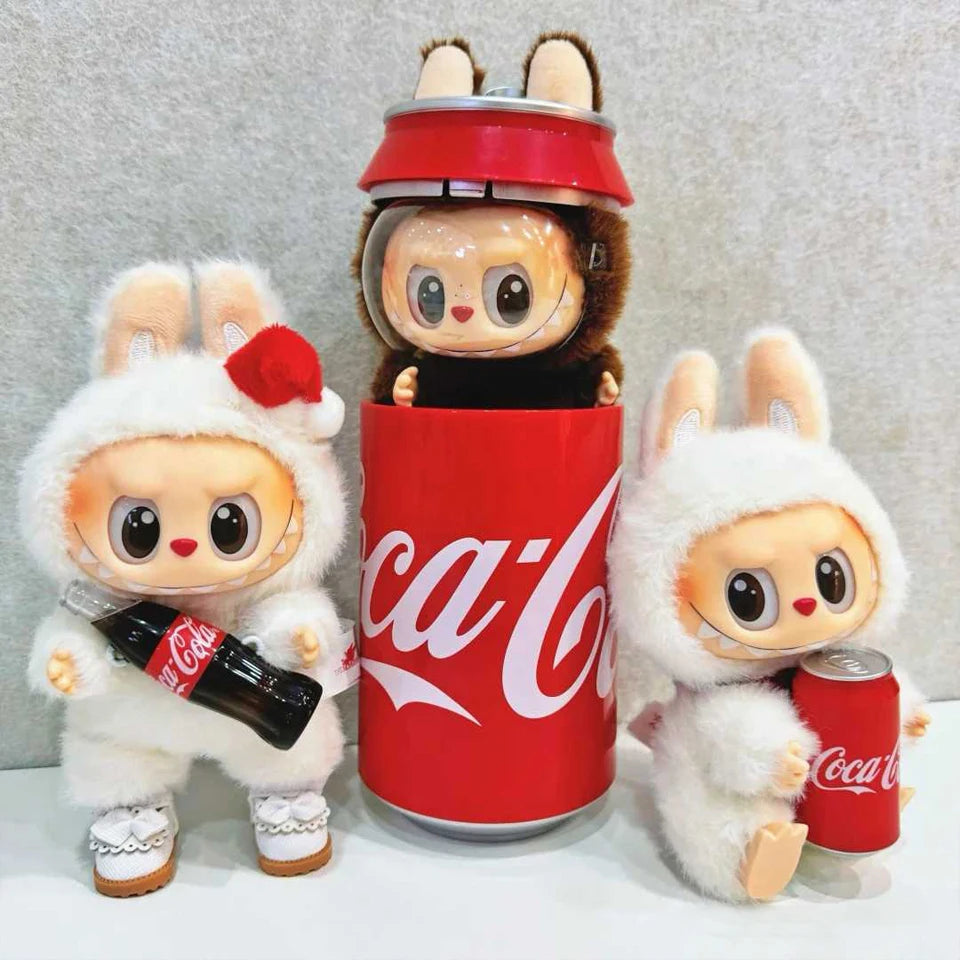 Labubu The Monsters x Coca-Cola Doll Keychain Figure