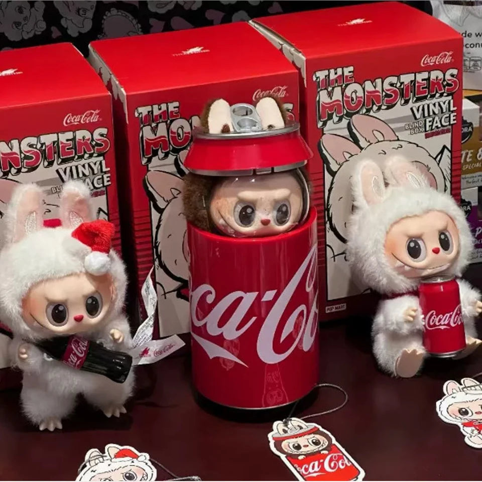 Labubu The Monsters x Coca-Cola Doll Keychain Figure