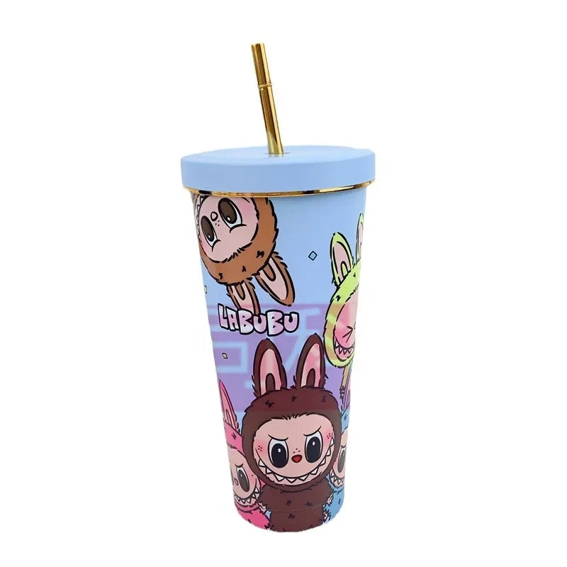 Labubu 750ml Insulated Cup – Cute Cartoon Bottle