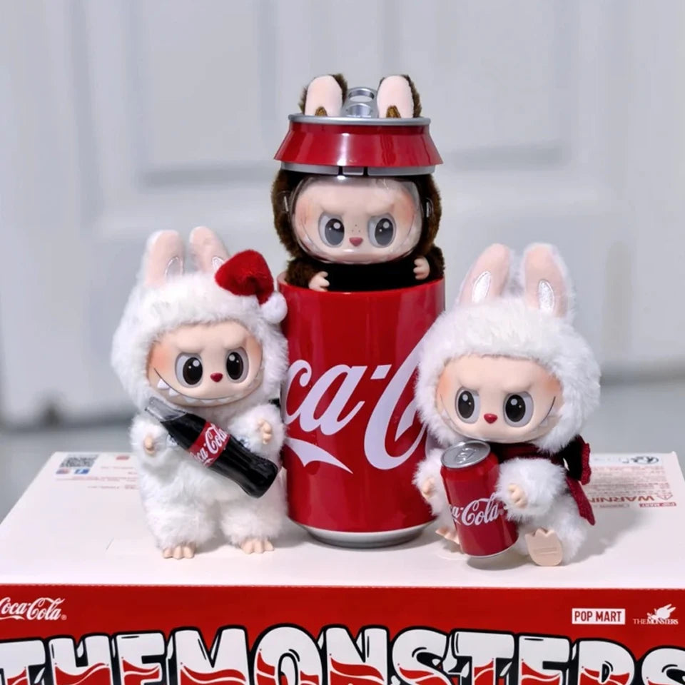 Labubu The Monsters x Coca-Cola Doll Keychain Figure