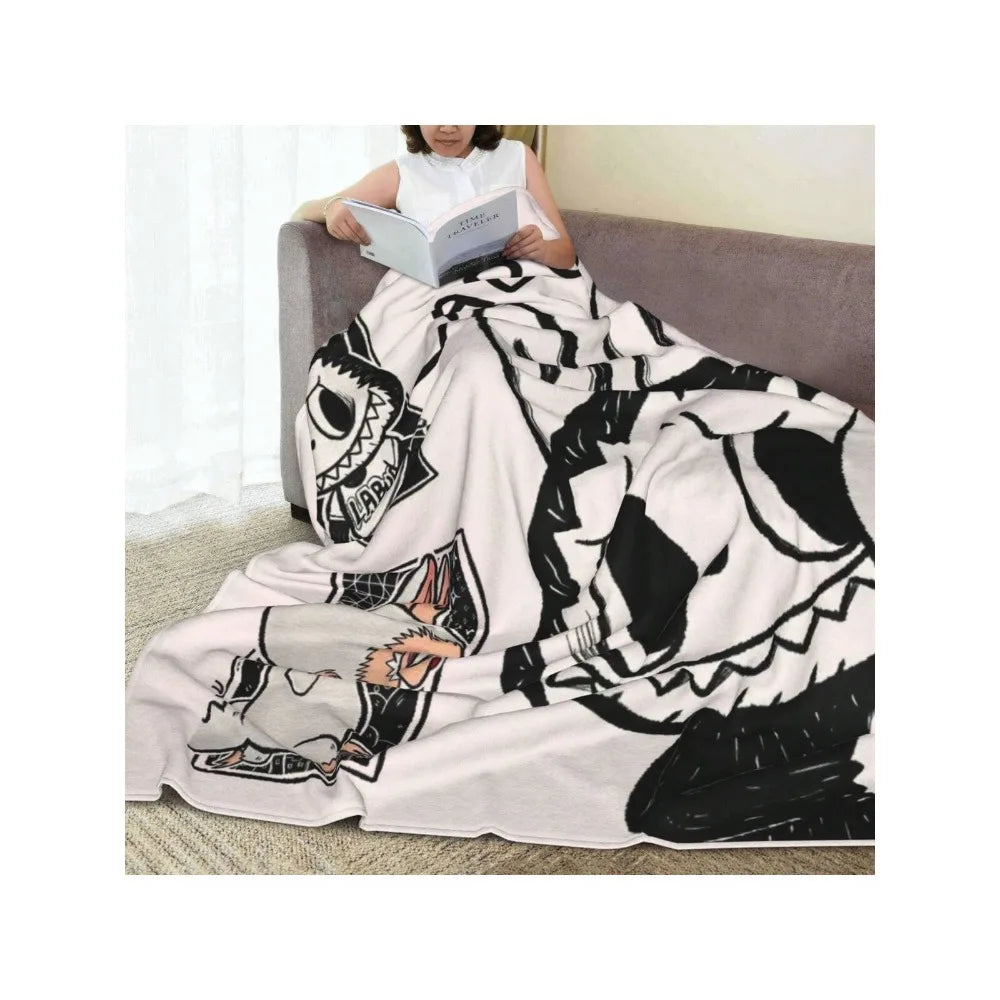 Labubu Flannel Blanket – Ultra-Soft & Cute Throw
