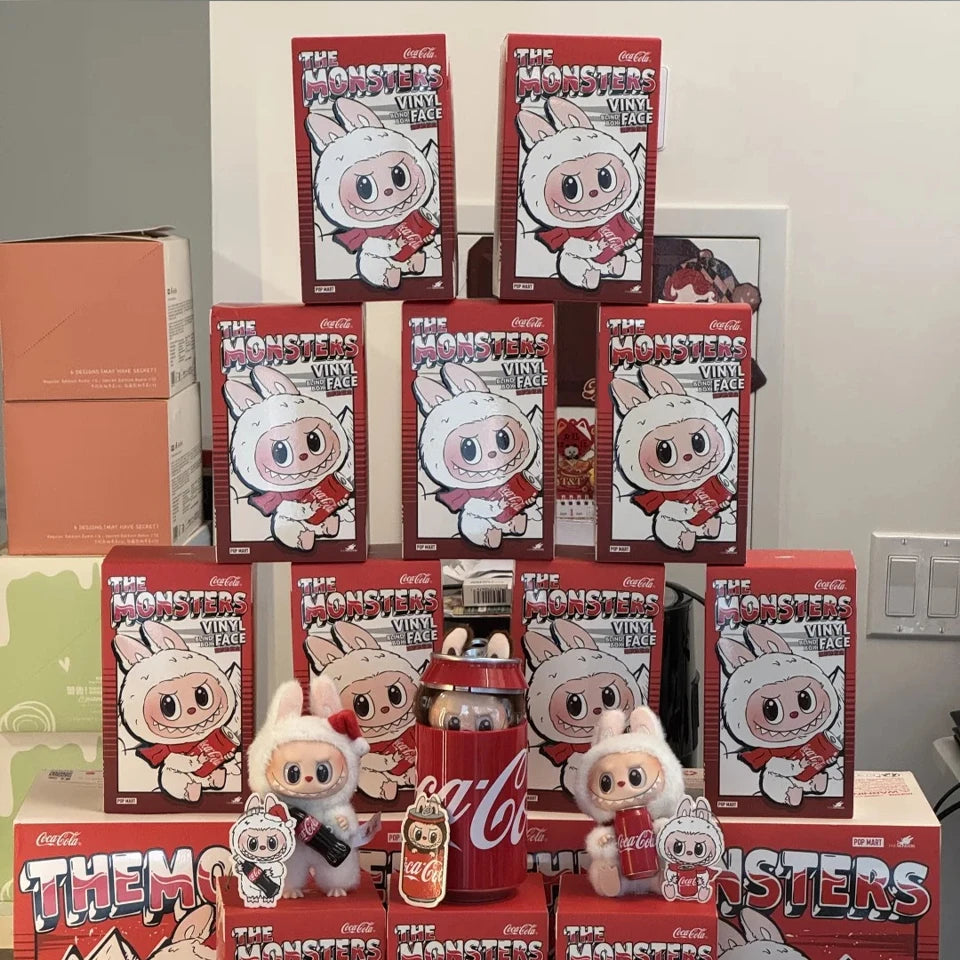 Labubu The Monsters x Coca-Cola Doll Keychain Figure